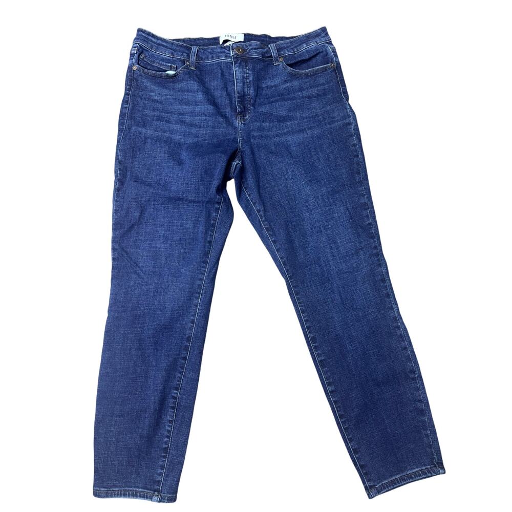 Pistola Stretch Skinny Jeans Size 33 Dark Wash Mid Rise Denim Mid Plus Fit